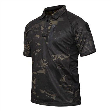 Military Tactical Zipper Polo Shirts