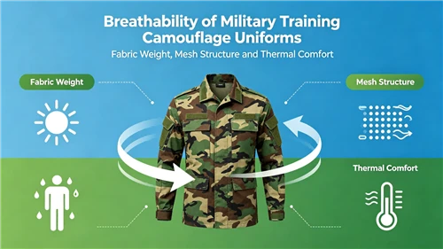 Breathability of Military Training Camouflage Uniforms: Fabric Weight, Mesh S...