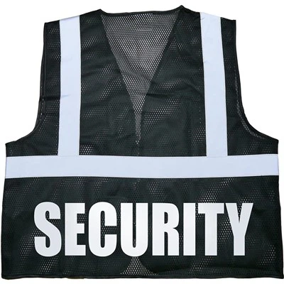 Custom Security Reflective Vest – Hi-Vis Fluorescent Mesh With Full Reflective Strips