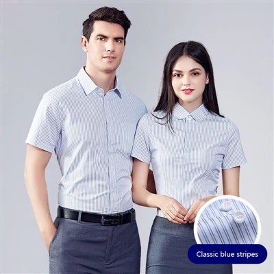 Customized 100% Cotton Business Men's Shirts With Embroidery Logos