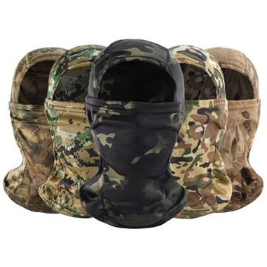 Military Sun Protection Windproof Mesh Quick-drying Camouflage Tactics Mask Headgear