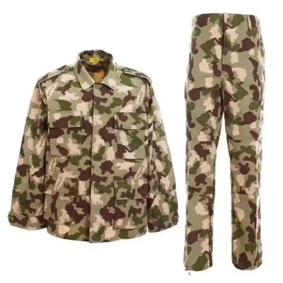 Nigeria Custom Logo Jungle Camouflage Tactical Uniform