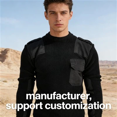OEM Bundeswehr Style Commando Sweater Heavy Wool Blend For Security Teams