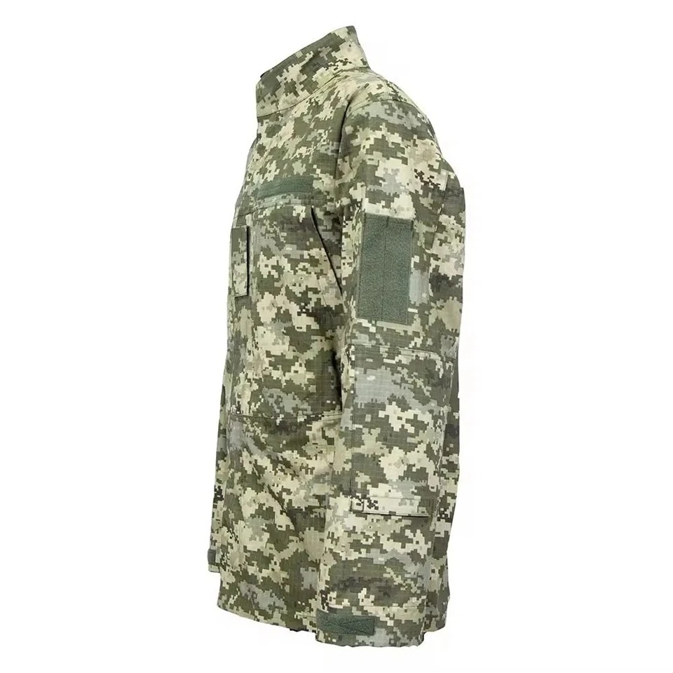 Tactical-Polyester-Cotton-Gray-Rip-Stop-Anti-Tear-Multiple-Pockets-Outdoor-Activities-Uniform (2)