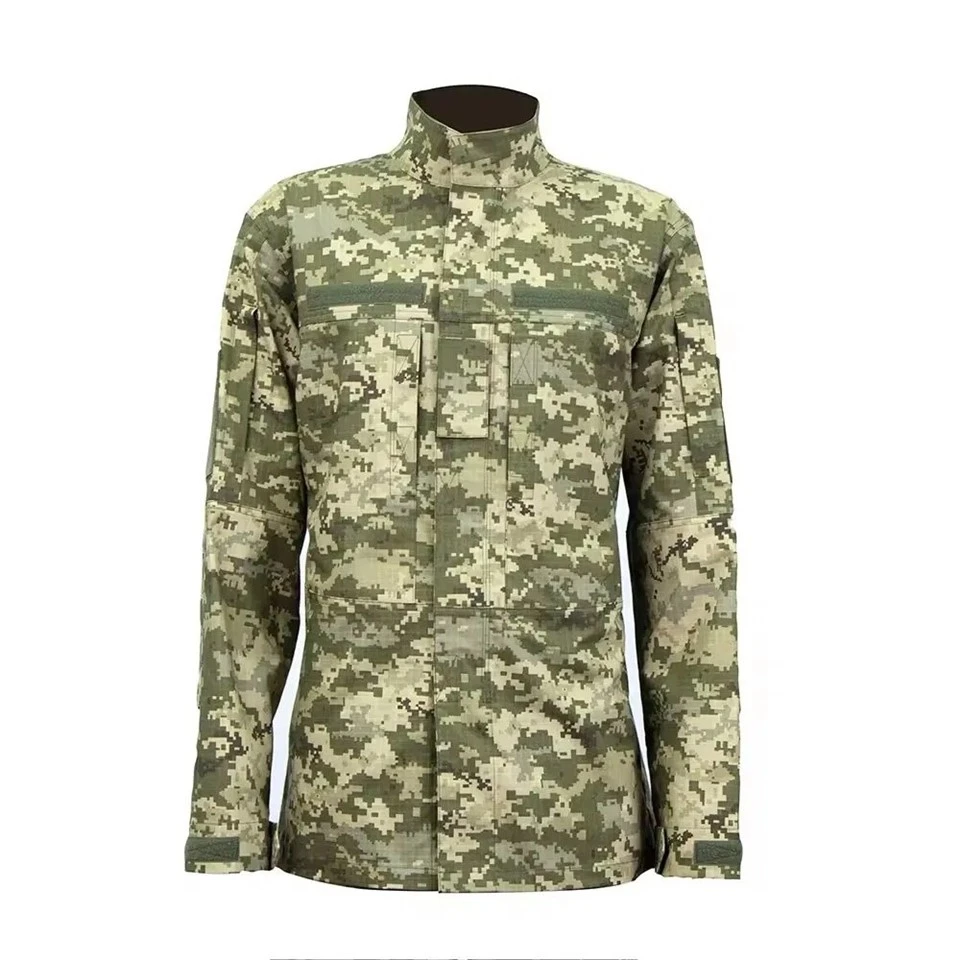 Tactical-Polyester-Cotton-Gray-Rip-Stop-Anti-Tear-Multiple-Pockets-Outdoor-Activities-Uniform (1)